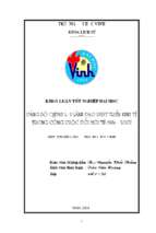 Đảng bộ quỳnh lưu lãnh đạo phát triển kinh tế trong công cuộc đổi mới từ 1986   2007 