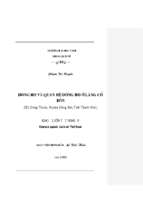 Dòng họ và quan hệ dòng họ ở làng cổ bôn (xã đông thanh   huyện đông sơn   tỉnh thanh hoá) 