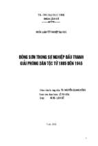 Đông sơn trong sự nghiệp đấu tranh giải phóng dân tộc từ 1885 đến 1945 