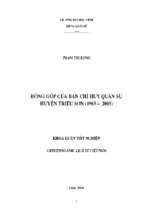 Đóng góp của ban chỉ huy quân sự huyện triệu sơn (1965   2005)  (2)