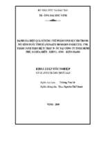 Đánh giá hiệu quả chế phẩm sinh học em trong mô hình nuôi tôm sú ( penaeus monodon, fabricius,1798 ) thâm canh theo hệ ít thay nước tại công ty tnhh minh phú, xã hoà điền   kiên lương   kiên giang 