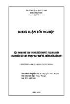 Độc thoại nội tâm trong tiểu thuyết y.kawabata (qua khảo sát người đẹp say ngủ và tiếng rền của núi) 