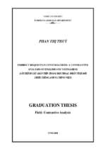 Indirect requests in conversations   a contrastive analysis of english and vietnamse = lời thỉnh cầu gián tiếp trong hội thoại   phân tích đối chiếu tiếng anh và tiếng việt 