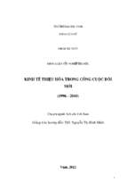 Kinh tế thiệu hóa trong công cuộc đổi mới (1996   2010)   