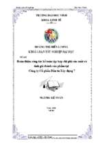 Hoàn thiện công tác kế toán tập hợp chi phí sản xuất và tính giá thành sản phẩm tại công ty cổ phần đầu tư xây dựng 7 