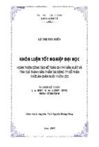 Hoàn thiện công tác kế toán chi phí sản xuất và tính giá thành sản phẩm tại công ty cổ phần thức ăn chăn nuôi thiên lộc   