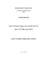 Kinh tế ngọc lặc (thanh hoá) từ năm 1975 đến năm 2005 