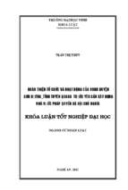 Hoàn thiện tổ chức và hoạt động của ubnd huyện sơn dương   tỉnh tuyên quang trước yêu cầu xây dựng nhà nước pháp quyền xã hội chủ nghĩa   