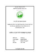 Đánh giá công tác chuyển quyền sử dụng đất tại xã bản qua, huyện bát xát, tỉnh lào cai giai đoạn 2014   2016.