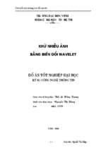 Khử nhiễu ảnh bằng biến đổi wavelet 