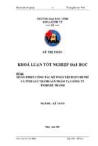 Hoàn thiện công tác kế toán chi phí sản xuất  và tính giá thành sản phẩm tại công ty tnhh hà thành   