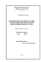 Jitter thời gian gây bởi sự va chạm soliton trong hệ thống soliton ghép kênh phân chia bước sóng 