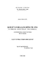 Lịch sử văn hoá làng bồng thượng(xã vĩnh hùng   huyện vĩnh lộc   tỉnh thanh hoá) 