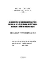 Lựa chọn một số bài tập nhằm nâng cao hiệu quả kỹ thuật phát bóng tay cao trước mặt môn bóng chuyền tự chọn cho học sinh lớp 12 trường thpt hoàng mai   nghệ an   