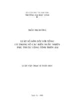 Luật số lớn đối với tổng có trọng số các biến ngẫu nhiên phụ thuộc cộng tính trên âm   