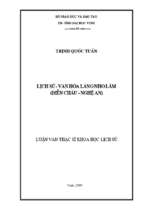 Lịch sử   văn hoá làng nho lâm (diễn châu   nghệ an) 