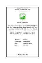 Ứng dụng công nghệ tin học và phương pháp toàn đạc điện tử thành lập bản đồ địa chính tờ số 51 tỉ lệ 11000 tại xã vân hội, huyện trấn yên, tỉnh yên bái.