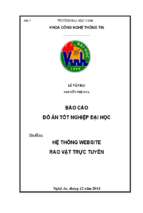 Hệ thống website rao vặt trực tuyến   