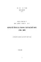 Kinh tế tĩnh gia trong thời kì đổi mời (1986   2005) 