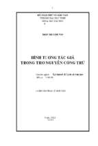 Hình tượng tác giả trong thơ nguyễn công trứ 