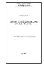 Lịch sử văn hoá làng đan nê(yên định thanh hoá) 