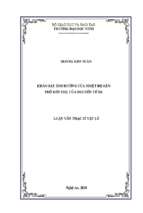 Khảo sát ảnh hưởng nhiệt độ lên phổ hấp thụ của nguyên tử rb