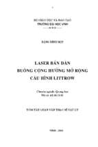 Laser bán dẫn buồng cộng hưởng mở rộng cấu hình littrow 