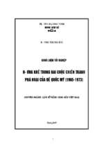 Hương khê trong hai cuộc chiến tranh phá hoại của đế quốc mỹ (1965 1973) 