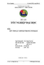 Kỹ thuật ofdm trong wimax   