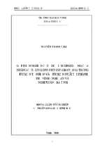 Góp phần nghiên cứu đặc điểm dinh dưỡng của nhông cát   leiolepis reevesil (gray, 1831) trong điều kiện tự nhiên và điều kiện nuôi tại thành phố vinh    nghệ an và nghi xuân   hà tĩnh 