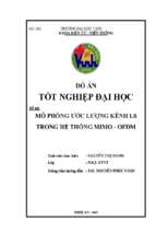 Mô phỏng ước lượng kênh ls trong hệ thống mimo ofdm   