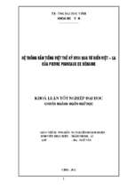 Hệ thống vần tiếng việt thế kỉ xviii qua từ điển việt   la của pierre pigneaux de béhaine   