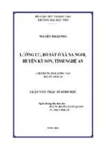 Lưỡng cư, bò sát ở xã na ngoi, huyện kỳ sơn, tỉnh nghệ an   