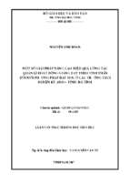 Một số giải pháp nâng cao hiệu quả công tác quản lí hoạt động giảng dạy theo tinh thần đổi mới phương pháp dạy học ở các trường thcs huyện kỳ anh   tỉnh hà tỉnh 