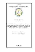 Thực trạng kiến thức và thực hành về tự chăm sóc của người bệnh suy tĩnh mạch chi dưới mạn tính tại bệnh viện đa khoa tỉnh phú thọ