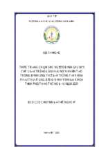 Thực trạng chăm sóc người bệnh sau mổ cắt u đại tràng làm hậu môn nhân tạo trong bệnh ung thư đại tràng tại khoa phẫu thuật ung bướu bệnh viên đa khoa tỉnh phú thọ 6 tháng đầu năm 2021