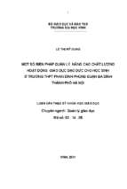 Một số biện pháp quản lý nâng cao chất lượng hoạt động giáo dục đạo đức cho học sinh ở trường thpt phan đình phùng quận ba đình hà nội   