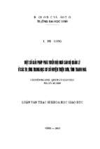 Một số giải pháp phát triển đội ngũ cán bộ quản lý ở các trường trung học cơ sở huyện triệu sơn,tỉnh thanh hóa 