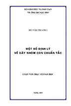 Một số định lý về dãy nhóm con chuẩn tắc 