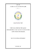 Thực trạng kiến thức tự chăm sóc của người bệnh xơ gan tại khoa khám khám bệnh   bệnh viện bạch mai năm 2021