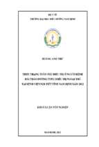 Thực trạng tuân thủ điều trị ở người bệnh đái tháo đường type 2 điều trị ngoại trú tại bệnh viện nội tiết tỉnh nam định năm 2022