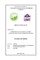 Environmental management in seaport case study in east coast of peninsular malaysia