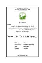 Nghiên cứu ảnh hưởng của một số yếu tố nội tại đến khả năng hình thành cây hom thanh táo (justicia gendarussa burm.f.), tại trường đại học nông lâm thái nguyên.