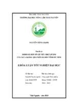 Đánh giá một số chỉ tiêu chất lượng của các loại rau quả trên địa bàn tỉnh bắc ninh.