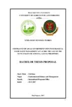 Compliance of local government units to ecological solid waste management act of 2000 the case of the municipality of luisiana, laguna philippines