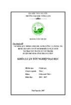 Áp dụng quy trình chăm sóc, nuôi dưỡng và phòng trị bệnh ở lợn con từ sơ sinh đến 21 ngày tuổi tại trại lợn non tranh, xã tân thành   huyện phú bình   tỉnh thái nguyên.