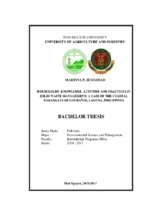 Households’ knowledge, attitude and practices in solid waste management a case of the coastal barangays in los baños, laguna, philippines