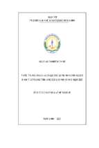 Thực trạng nhu cầu chăm sóc giảm nhẹ của người bệnh tại trung tâm ung bướu bệnh viện e năm 2021