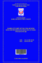 Nghiên cứu thiết kế thi công mô hình băng chuyền phân loại hàng hóa tự động ứng dụng mã qr