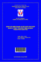 Đánh giá hiện trạng và đề xuất giải pháp quản lý chất thải rắn trên địa bàn thành phố vũng tàu